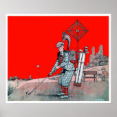 Vintage Golf Print Poster (Vorne)