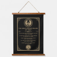 Vintage Golf Regeln Wand 