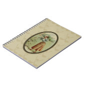 Vintage Golf spielende Dame Art Notizblock (Linke Seite)