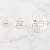 Vintage Golfclubs in Braun und Weiß Konfetti (Vorderseiten)