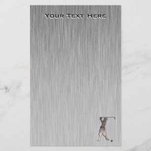 Vintage-Golfer; Cool Briefpapier
