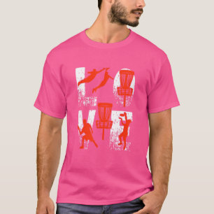 Vintage Golfer-Disc Golf für Damen Junge T-Shirt