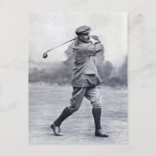 Vintage-Golfer: Harry Vardon Postkarte