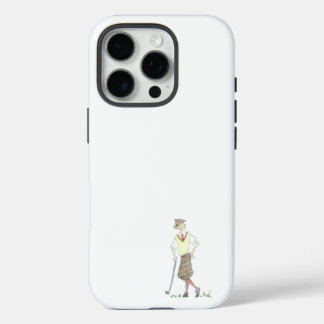 Vintage Golfer iPhone 16 Pro Hülle