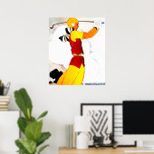 Vintage Golfer-Printwerbung Poster (Heimbüro)