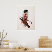 Vintage Golfer-Printwerbung Poster (Küche)