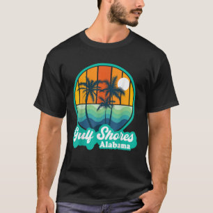 Vintage Golfküste Alabama Sommer Urlaub Strand T-Shirt