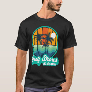 Vintage Golfküste Alabama Sommer Urlaub Strand T-Shirt