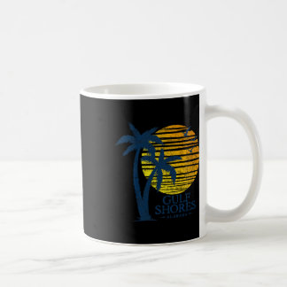 Vintage Golfküste Alabama Souvenir Beach Sunset Kaffeetasse
