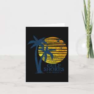 Vintage Golfküste Alabama Souvenir Beach Sunset Karte