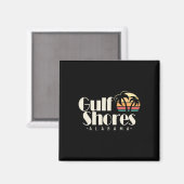 Vintage Golfküste Magnet (Vorderseite/Rückseite)