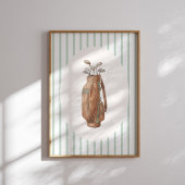 Vintage-Golftasche-Wandkunst Poster