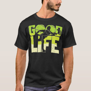 Vintage Good Life Tennisball Spieler Sport Athlet T-Shirt