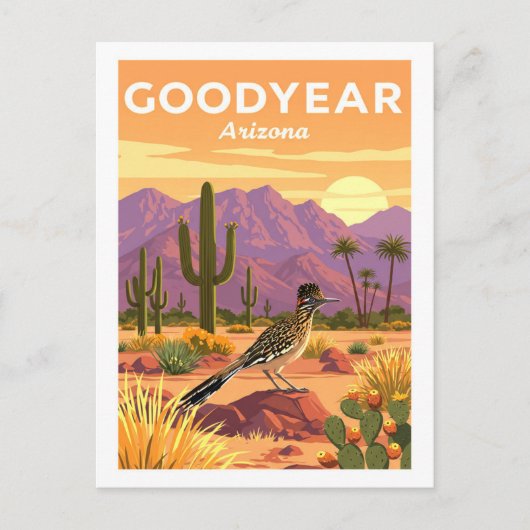 Vintage Goodyear Arizona Postkarte (Vorderseite)