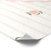 Vintage Goose Baby Shower Welcome Poster (Ecke)