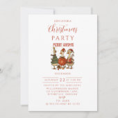 Vintage Goose Christmas Einladung (Vorderseite)