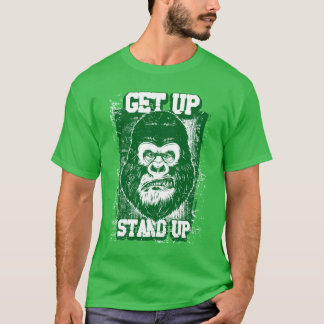 Vintage-Gorilla-Protest-Grafik-T-Shirt T-Shirt