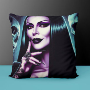 Vintage-Goth-Frau Kissen