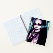 Vintage-Goth-Frau Notizblock (Innenseite)