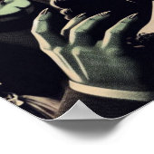 Vintage-Goth-Frau Poster (Ecke)
