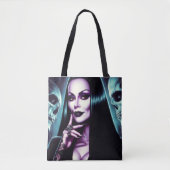 Vintage-Goth-Frau Tasche (Vorderseite)