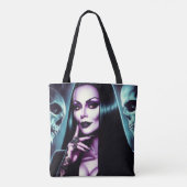 Vintage-Goth-Frau Tasche (Rückseite)