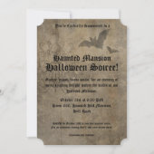 Vintage Goth Halloween Party Einladung (Vorderseite)