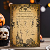 Vintage Goth Halloween seltsame, individuelle Einl Einladung