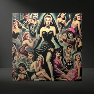 Vintage-Goth-Pin-Ups Fliese