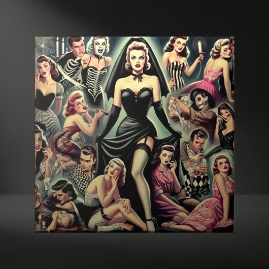 Vintage-Goth-Pin-Ups Fliese