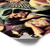 Vintage-Goth-Pin-Ups Poster (Ecke)