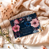 Vintage Goth Wedding Ästhetik Dankeskarte