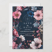 Vintage Goth Wedding Ästhetik Save The Date (Vorderseite)