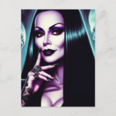 Vintage Goth Woman Postkarte (Vorderseite)