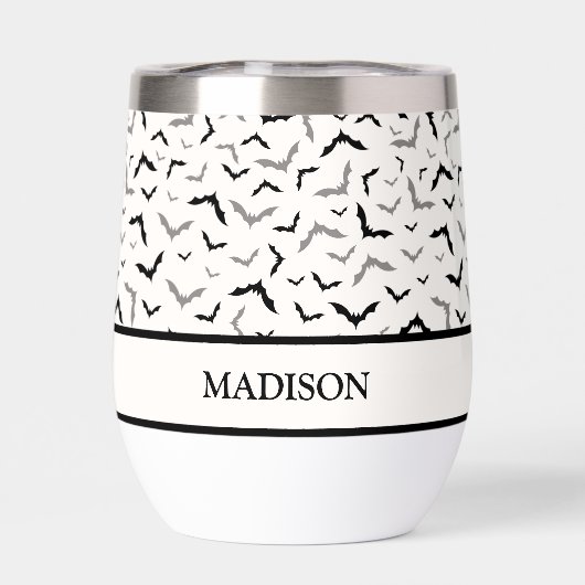 Vintage Gothic Black Bat Wedding (Rückseite)