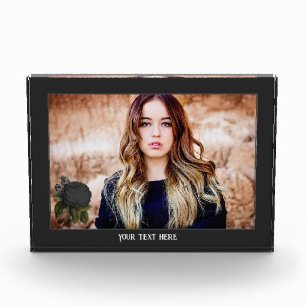 Vintage Gothic Black Rose Foto Personalisiert
