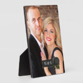 Vintage Gothic Black Rose Hochzeitmonographie Fotoplatte (Seite)