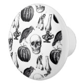Vintage Gothic Halloween Ceramic Drawer Knob Keramikknauf (Rechts)