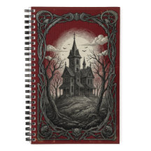 Vintage Gothic Manor Moonlit Archival Mystery