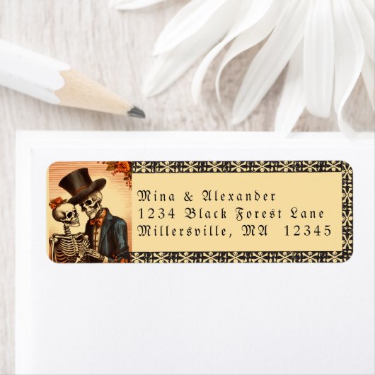 Vintage Gothic Skelettheirat (Insitu)