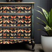 Vintage Gothic Specimen Dark Academia Moth Seidenpapier