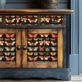 Vintage Gothic Specimen Dark Academia Moth Seidenpapier