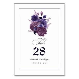 Vintage Gothic Tischnummer