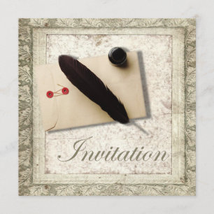 vintage gothische Liebe Steampunk-Hochzeit Einladung