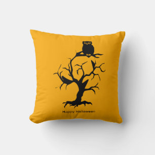 Vintage-Gotik-Halloween-Eule-Wurfkissen Kissen
