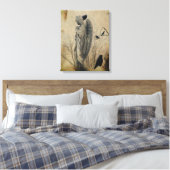 Vintage Gotik Leinwanddruck (Insitu (Schlafzimmer))