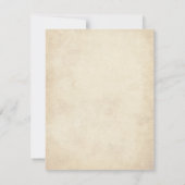 Vintage-Gotisch  Einladung (Rückseite)