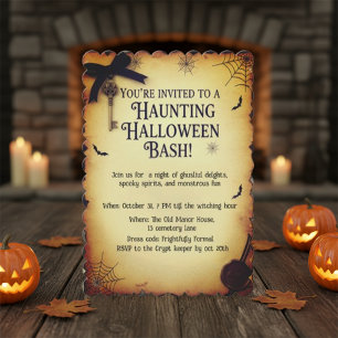Vintage-Gotische Apotheker-Halloween-Party  Einladung