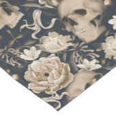 Vintage gotische Blütenschnecken Schmetterlinge Mittelgroßer Tischläufer (Ecke)