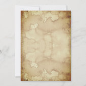 Vintage gotische Einladung - Spooky Bats & Ältere (Rückseite)